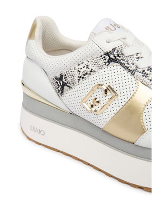 Liu Jo Sneakersy Wonder Plus 02 Bis BA6003 PX804 Biały. Kolor: biały. Materiał: skóra