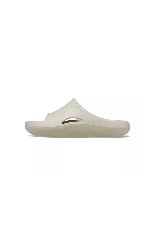 Klapki męskie Crocs Mellow Recovery Slide. Kolor: beżowy. Materiał: syntetyk, materiał. Sezon: lato. Sport: turystyka piesza