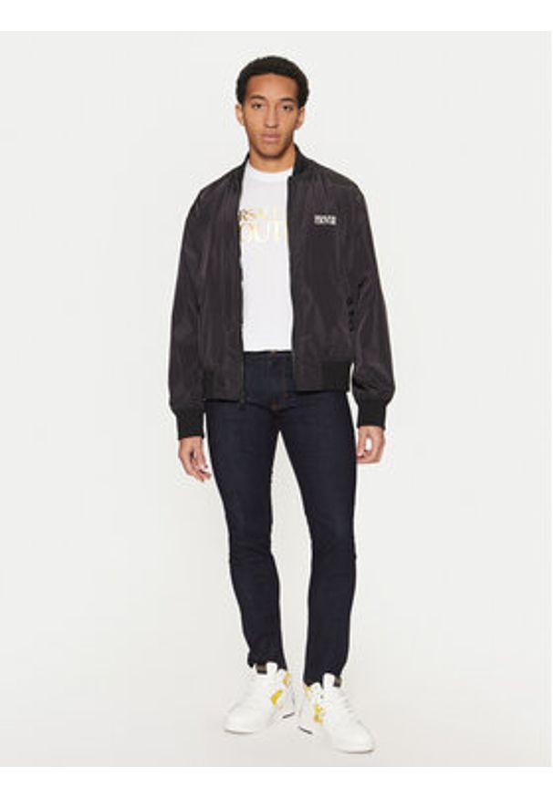 Versace Jeans Couture Jeansy 78GAB5D0 Granatowy Slim Fit. Kolor: niebieski