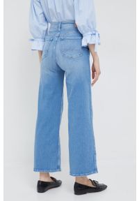 Pepe Jeans jeansy damskie high waist. Stan: podwyższony. Kolor: niebieski #2