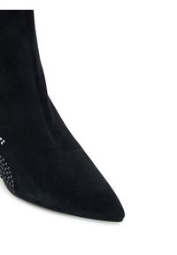 Karl Lagerfeld - KARL LAGERFELD Botki Sienna KL32743A Czarny. Kolor: czarny. Materiał: zamsz, skóra #5