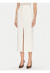 SIMONA CORSELLINI - Simona Corsellini Spódnica ołówkowa P25CPGO01501 Beżowy Slim Fit. Kolor: beżowy. Materiał: syntetyk #1