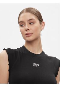 Tommy Jeans Sukienka dzianinowa Tjw Taping Sweater Midi Dress DW0DW17415 Czarny Slim Fit. Kolor: czarny. Materiał: syntetyk. Długość: midi #5