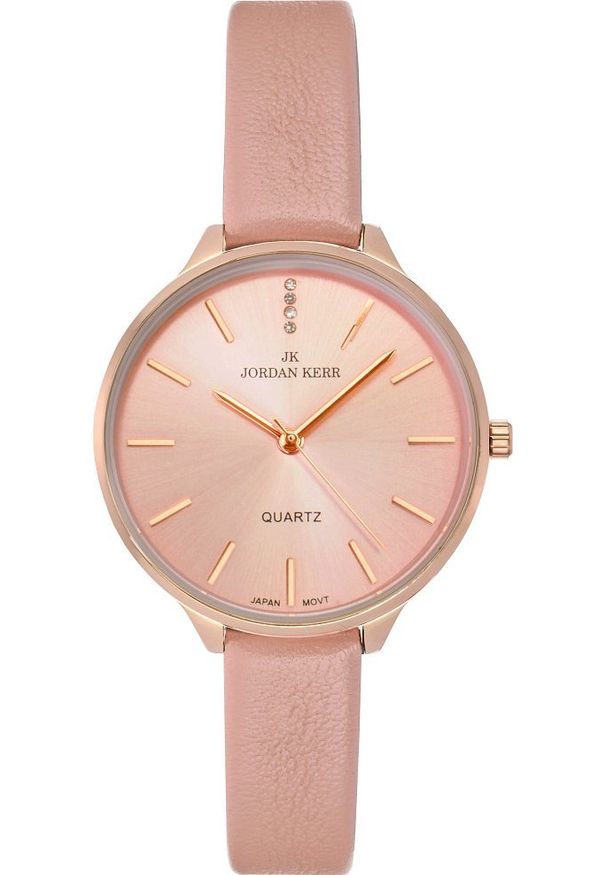 Zegarek Jordan Kerr Zegarek damski LABI I2032 różowy. Kolor: różowy. Styl: wakacyjny