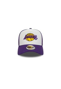 Czapka z daszkiem New Era NBA Los Angeles Lakers Trucker A-Frame Team - 60348857. Kolor: biały, wielokolorowy, czarny