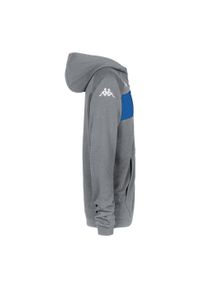 Bluza z kapturem dla dzieci Kappa Dacciozi. Typ kołnierza: kaptur. Kolor: szary, niebieski, wielokolorowy. Sport: joga i pilates