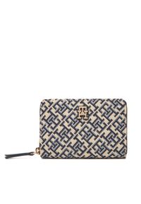 TOMMY HILFIGER - Tommy Hilfiger Duży Portfel Męski Th Jacquard Med Za AW0AW17479 Granatowy. Kolor: niebieski. Materiał: skóra