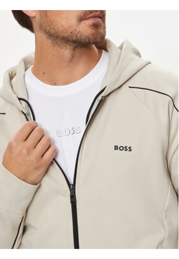 BOSS - Boss Bluza Saggy 1 50518197 Écru Regular Fit. Materiał: bawełna