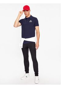 Lacoste Polo PH1136 Granatowy Regular Fit. Typ kołnierza: polo. Kolor: niebieski. Materiał: bawełna