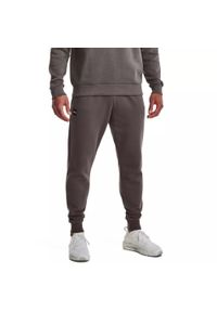 Spodnie dresowe męskie Under Armour Rival Fleece Joggers. Kolor: szary. Materiał: dresówka