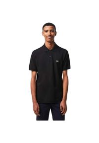 Lacoste Model L1212 Short Sleeved Ribbed Collar S Kolor Czarny. Typ kołnierza: polo. Kolor: czarny. Materiał: bawełna #1