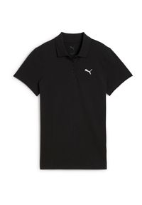 Koszulka Puma Ess Polo, Kobiety. Typ kołnierza: polo. Kolor: czarny. Materiał: materiał, bawełna