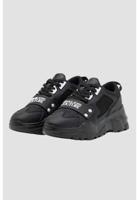 Versace Jeans Couture - VERSACE JEANS COUTURE Czarne sneakersy męskie Fondo Speedtrack DIS. SC4, Rozmiar 43. Kolor: czarny