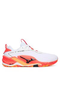 Mizuno Buty halowe Wave Stealth Neo 2 X1GA2400 Pomarańczowy. Kolor: pomarańczowy. Materiał: skóra. Model: Mizuno Wave #1