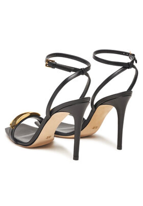 Elisabetta Franchi Sandały SA-45L-52E2 Czarny. Kolor: czarny. Materiał: skóra