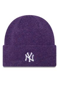 New Era Czapka New York Yankees Wide Cuff Knit Beanie 60580752 Fioletowy. Kolor: fioletowy. Materiał: materiał, poliester