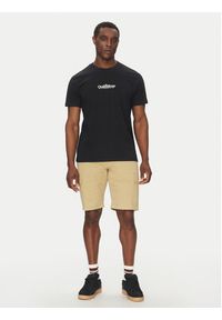 Quiksilver T-Shirt EQYZT08062 Czarny Regular Fit. Kolor: czarny. Materiał: bawełna