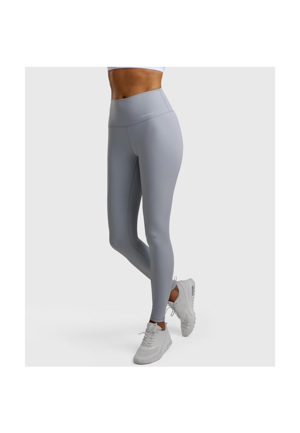 NORDICDOTS - Legginsy sportowe damskie. Kolor: niebieski. Materiał: nylon, elastan. Sport: joga i pilates