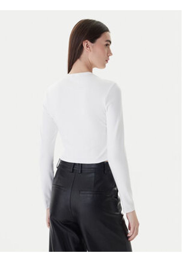 Hugo Bluzka Dafilomena_3 50518378 Biały Slim Fit. Kolor: biały. Materiał: bawełna