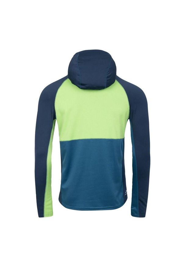 DARE 2B - Męska Warstwa Środkowa Assimilate II Core Stretch Midlayer. Kolor: niebieski, wielokolorowy, żółty, zielony, szary. Sport: turystyka piesza