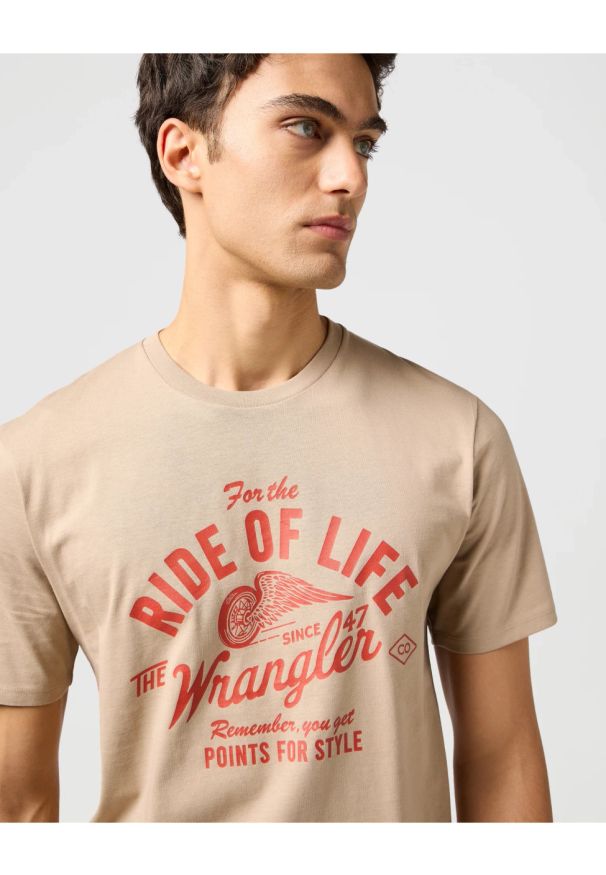 Wrangler - MESKA KOSZULKA WRANGLER AMERICANA TEE TIMBERWOLF 112362788