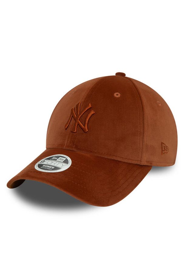 New Era Czapka z daszkiem Velour Midi New York Yankees 9FORTY 60580761 Brązowy. Kolor: brązowy. Materiał: materiał, poliester