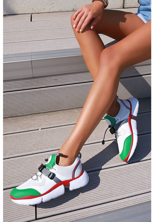 IVET - Damskie buty sportowe AZRA GREEN. Kolor: wielokolorowy. Materiał: materiał