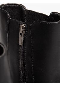 Big-Star - Botki damskie ze skóry ekologicznej czarne OO274167 906. Okazja: na co dzień. Nosek buta: okrągły. Kolor: czarny. Materiał: skóra ekologiczna. Sezon: zima, jesień. Styl: casual, elegancki, klasyczny #3