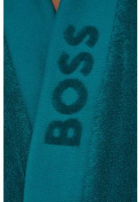 BOSS - Boss - Szlafrok PLAIN.MEN. Kolor: zielony. Materiał: dzianina #4