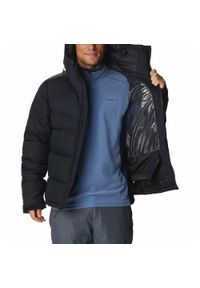 columbia - Kurtka Zimowa Pikowana Męska Columbia Iceline Ridge Jacket. Kolor: czarny. Materiał: puch. Sezon: zima. Sport: narciarstwo