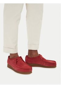 Clarks Półbuty Wallabee 26180921 Czerwony. Kolor: czerwony. Materiał: skóra #6