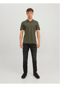 Jack & Jones - Jack&Jones Polo Basic 12136516 Zielony Slim Fit. Typ kołnierza: polo. Kolor: zielony. Materiał: bawełna #7