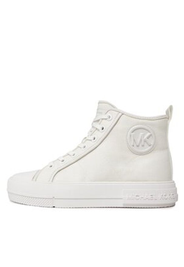 MICHAEL Michael Kors Trampki Evy High Top 43R4EYFS4D Biały. Kolor: biały. Materiał: materiał