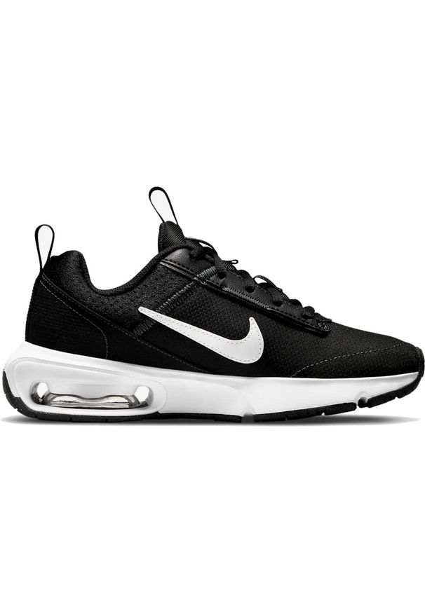 Buty do biegania dla dzieci Nike Air Max Intrlk Lite JR. Zapięcie: sznurówki. Kolor: czarny, biały, wielokolorowy. Materiał: materiał, syntetyk, tkanina, guma. Szerokość cholewki: normalna. Model: Nike Air Max. Sport: bieganie
