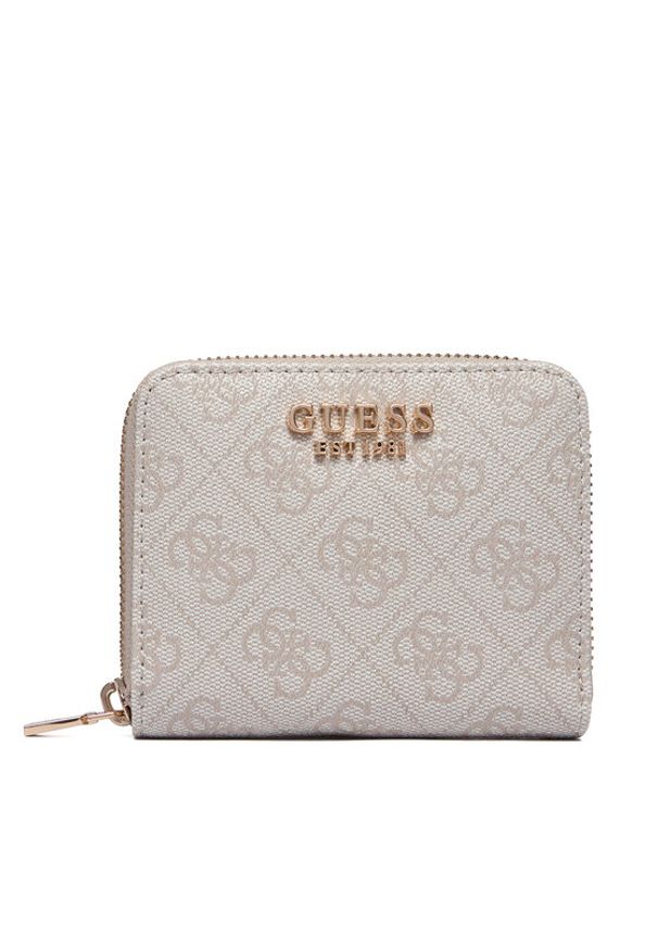 Guess Portfel Laurel II SlgSWSG74 59137 Écru. Kolor: kremowy. Materiał: skóra