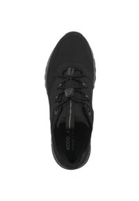 ecco - Buty do chodzenia damskie Ecco Sneaker Exostride W Low Gtx Tex. Kolor: czarny. Materiał: materiał. Szerokość cholewki: normalna. Sport: turystyka piesza