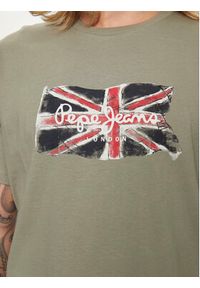 Pepe Jeans T-Shirt Clag PM509384 Zielony Regular Fit. Kolor: zielony. Materiał: bawełna