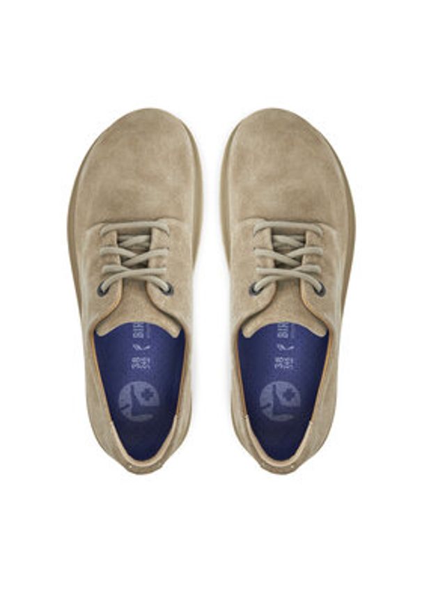 Birkenstock Półbuty Highwood Lace Low 1029730 Beżowy. Kolor: beżowy. Materiał: zamsz, skóra