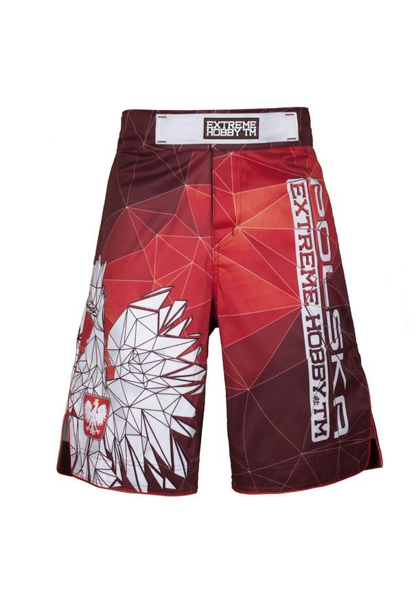 Spodenki do Grapplingu MMA BJJ K1 męskie EXTREME HOBBY POLSKA red. Kolor: czerwony. Materiał: poliester