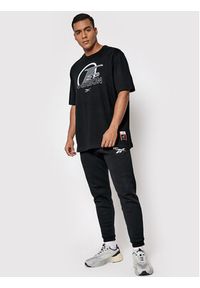 Reebok T-Shirt HB1192 Czarny Relaxed Fit. Kolor: czarny. Materiał: bawełna #2