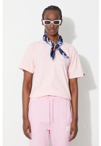 Ellesse t-shirt bawełniany kolor różowy SGK13290-011. Okazja: na co dzień. Kolor: różowy. Materiał: bawełna. Wzór: gładki. Styl: casual