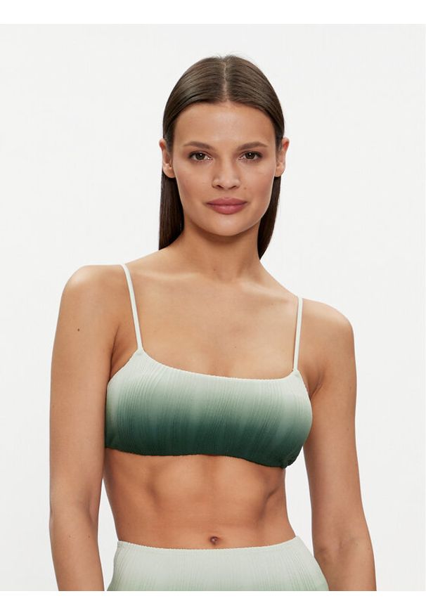 Chantelle Góra od bikini C12VQ9 Zielony. Kolor: zielony. Materiał: syntetyk
