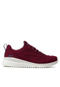 skechers - Skechers Sneakersy Whip Splash 117187/BURG Bordowy. Kolor: czerwony. Materiał: materiał #1