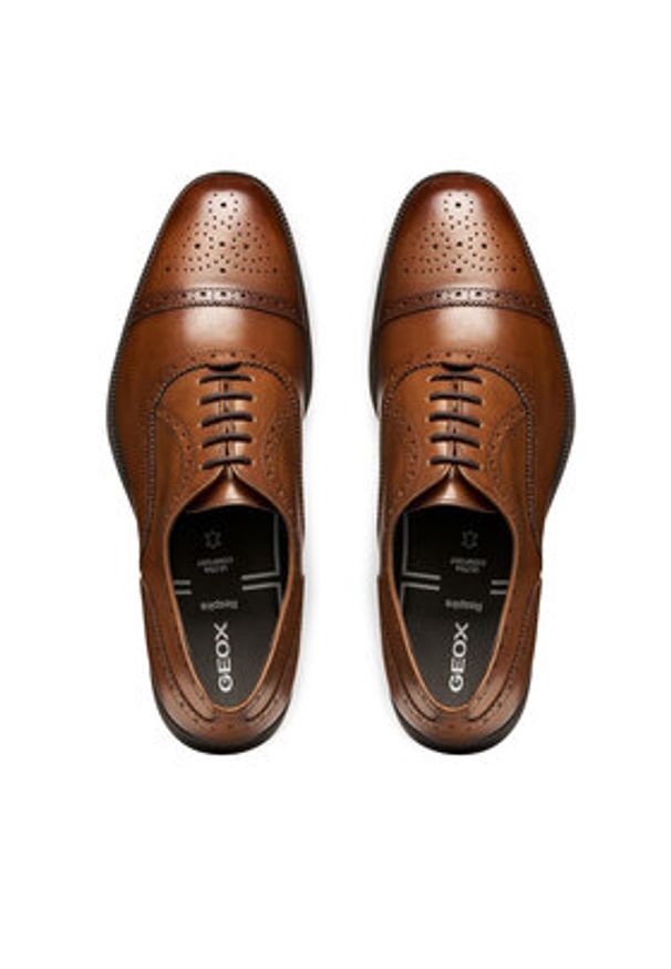 Geox Półbuty U Walk Pleasure F U46H8B 00043 C6610 Brązowy. Kolor: brązowy. Materiał: skóra