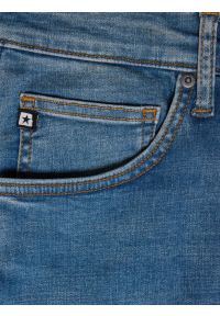 Big-Star - Jeansy męskie niebieskie Deric High Waist 390. Okazja: na co dzień. Stan: podwyższony. Kolor: niebieski. Styl: casual