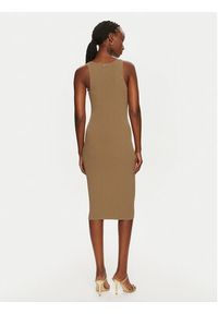 MICHAEL Michael Kors Sukienka dzianinowa MT482IL33D Brązowy Slim Fit. Kolor: brązowy. Materiał: wiskoza #4