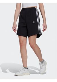 Adidas - adidas Szorty sportowe Bermuda HM2137 Czarny Loose Fit. Kolor: czarny. Materiał: bawełna
