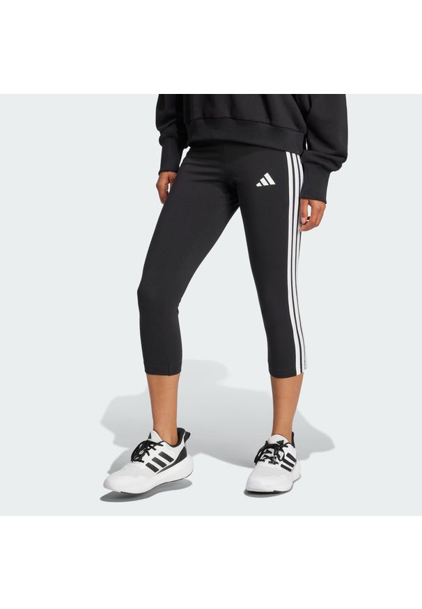Adidas - Legginsy Essentials 3-Stripes Leggings 3/4 Length. Kolor: czarny