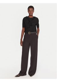 BOSS Sweter Farbella 50544996 Czarny Slim Fit. Kolor: czarny. Materiał: wełna #3