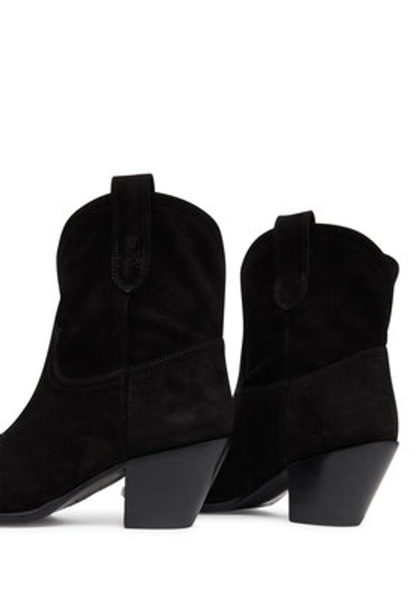 Polo Ralph Lauren Botki 818908754004 Czarny. Kolor: czarny. Materiał: skóra, zamsz